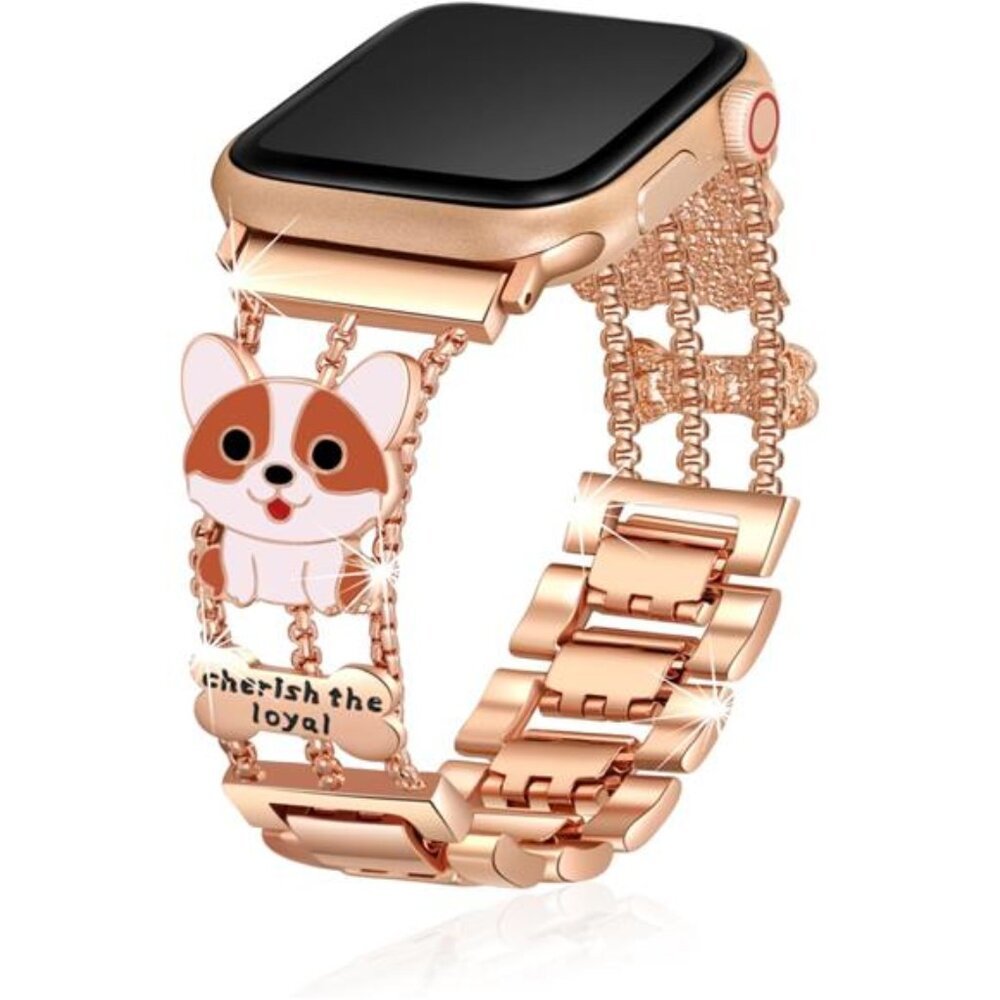NEW Rose Gold Dog Apple Watch Band